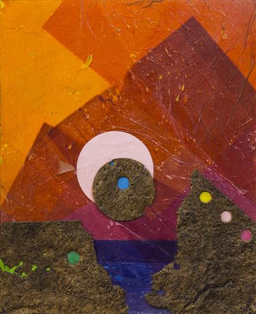 ROBERTO GAETANO CRIPPA (1921-1972) Senza Titolo (Landscape), 1970 Collage,...