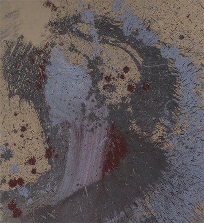 TOTI ANTONIO SCIALOJA (1914-1998) Senza Titolo, 1989 Olio su tela cm 66x60x2...