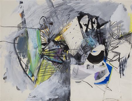 CLAUDIO CINTOLI (1935-1978) Schizzi di memoria, 1960-1961 Tecnica mista e...