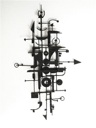 ARNALDO POMODORO (1926) Scultura in ferro, 1954-55 Ferro cm 150x85x10...