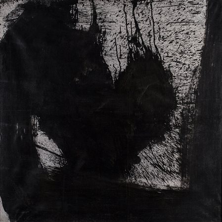 HSIA-LING TSAI (1936) Senza Titolo, 1957 Olio su tela cm 100x100 Firma e...