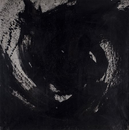 HSIA-LING TSAI (1936) Senza Titolo, 1961 Olio su tela cm 100x100 Firma in...