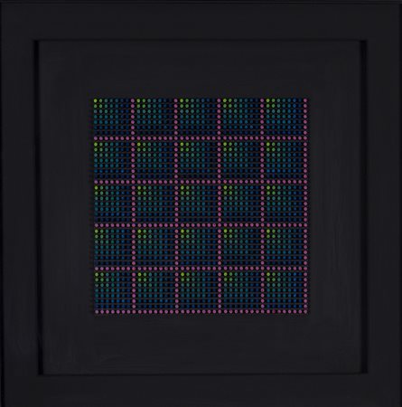 FRANCO COSTALONGA (1933) C.M.G., 1975 Cilindretti e acrilici su tavola cm...