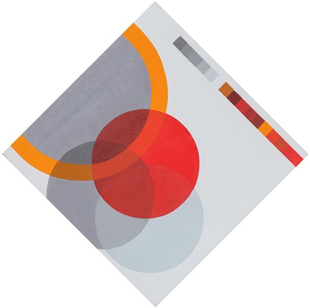 JO&Euml;L STEIN (1926-2012) Ombres claires en rouge, 1990 Acrilici su tela cm...