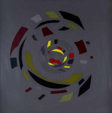 SARA CAMPESAN (1924-2016) Rotazione di corone circolari di una forma base,...