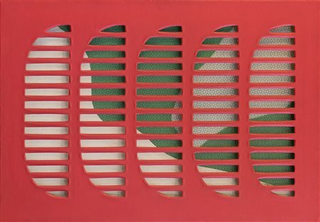 VANNA NICOLOTTI (1929) Passaggio obbligato, 1966 Tecnica mista su tela cerata...