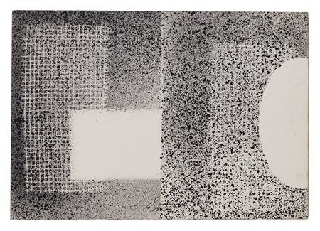 LORENZO PIEMONTI (1935-2015) Ovale, 1967 Tecnica mista su carta applicata su...