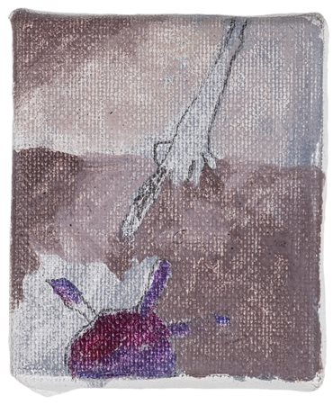 MARIO RACITI (1934) Senza Titolo, 1998 Olio su tela cm 7x6 Firma e datazione...