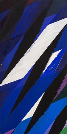 PIERO DORAZIO (1927-2005) Fotinos VI, 2001 Olio su tela cm 40x20 Firma,...