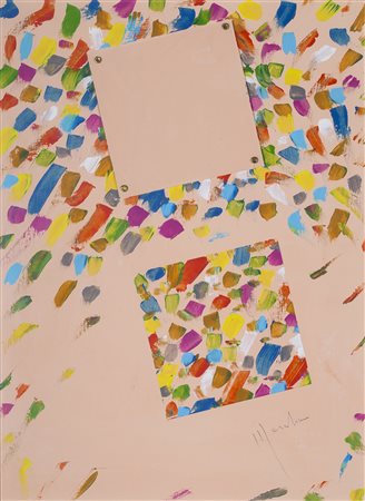 ALDO MONDINO (1938-2005) Redown, 1969 Acrilici e perspex su cartone cm 70x50...