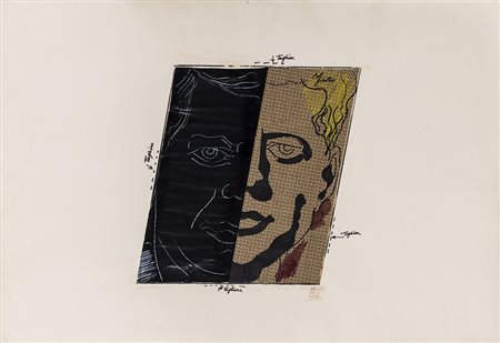 CESARE TACCHI (1940-2014) Kennedy - Progetto per un quadro, 1966 Tecnica...