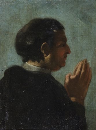Ambito di Giovan Battista Piazzetta 1683-1754 "Figura di santo" cm. 48x36 -...