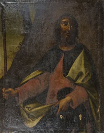 Maestro lombardo del XVIII secolo "San Giacomo" cm. 90x70 - olio su tela...