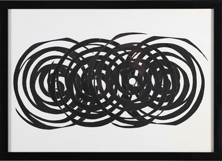 CAMPESAN SARA (n. 1924) Incrocio di spirali. . 2002. Tecnica mista e collage...