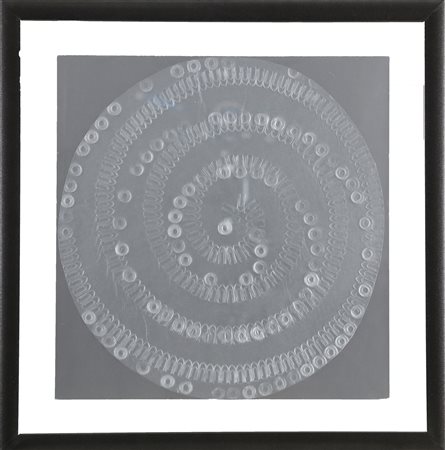 CAMPESAN SARA (n. 1924) Impronte. . 1985. Tecnica mista su cartoncino. Cm...