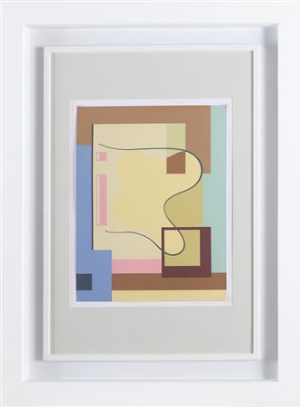 BADIALI CARLA (1907 - 1992) Variante n. 17. . 1977. Monotipo. Cm 25,00 x...