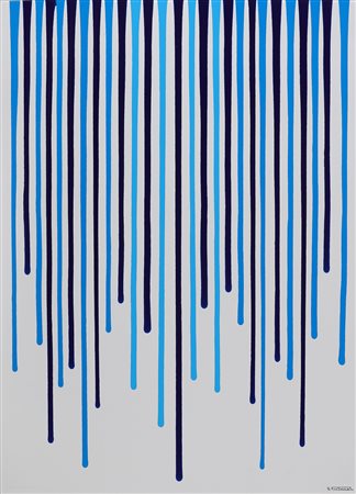 FORTUNATO GIUSEPPE (n. 1956) Colate. 2015. Smalti su carta . Cm 50,00 x...