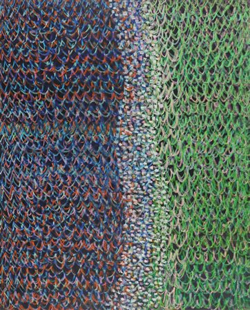 WELLER SIMONA (n. 1940) Mare su fondo nero. 1973. Olio su tela . Cm 80,00 x...