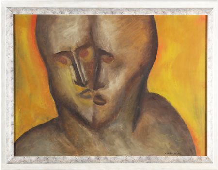 CINGOLANI MARCO (n. 1961) Senza titolo. . 1984. Olio su cartone. Cm 100,00 x...