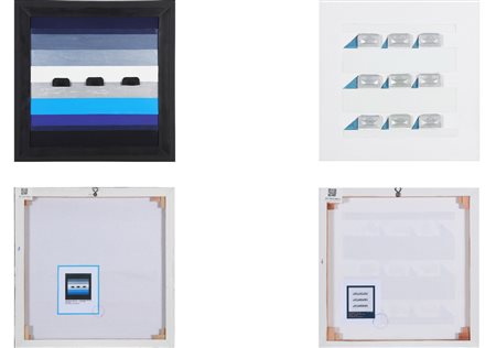 ATELIER D'ART Lotto composto da due opere. . Tecnica mista su cartone telato....