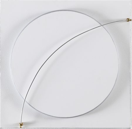 BANI BRUNO (n. 1964) Satellite. . 2015. Acrilico e filo di rame su tela. Cm...