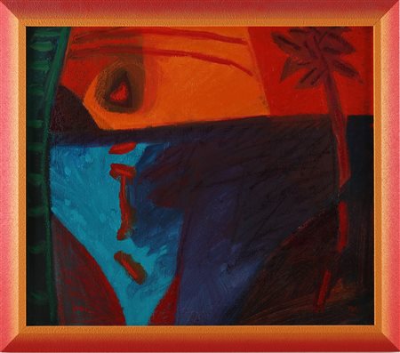 TOGO (n. 1937) Alba estiva. 2003. Olio su tela . Cm 70,00 x 60,00. Firma in...