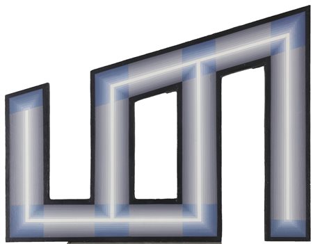 SERNAGLIA RINO (n. 1936) Luce e ombra. . 2000. Tecnica mista su tavola. Cm...