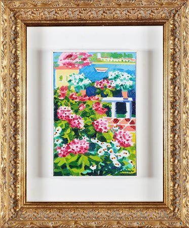 FACCINCANI ATHOS (n. 1951) Senza titolo. . Olio su tela . Cm 20,00 x 30,00....