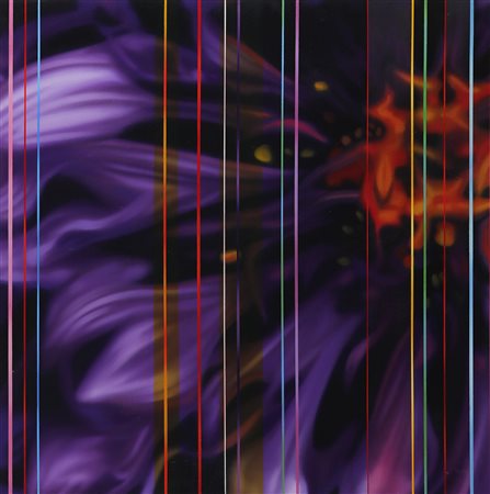 VESCOVI DANY (n. 1969) Senza titolo. . 2002. Olio su tela . Cm 80,00 x 80,00....