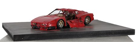 AUBERTIN BERNARD (1934 - 2015) Macchina bruciata. . 2010. Modellino bruciato...