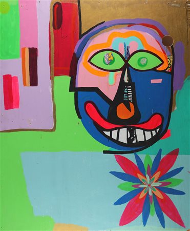 DEARRAINDROP (n. 1998) PS.1 Bathroom. . 2004. Olio su tavola. Cm 150,00 x...