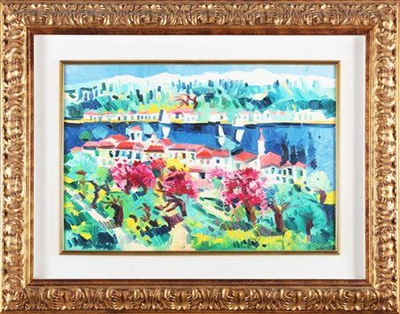 FACCINCANI ATHOS (n. 1951) Senza titolo. . Olio su tela . Cm 64,00 x 44,00....