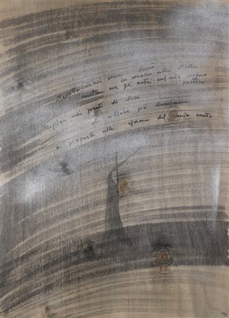 LAI MARIA (1919 - 2013) Foglie di memoria. . 1999. Tecnica mista su tavola....