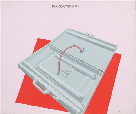 ALINARI LUCA (n. 1943) Del contenuto. . 1973. Acrilico su tela. Cm 60,00 x...