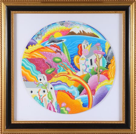 ALINARI LUCA (n. 1943) Senza titolo. . Acrilico su tavola. Cm 60,00 x 60,00....