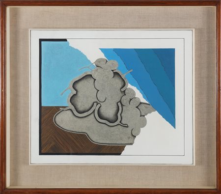 CAGNONE ANGELO (n. 1941) Senza titolo. . 1968. Olio su tela . Cm 50,00 x...