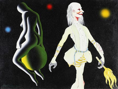 KOSTABI MARK (n. 1960) Just dandy. . 2005. Olio su tela . Cm 45,00 x 60,00....