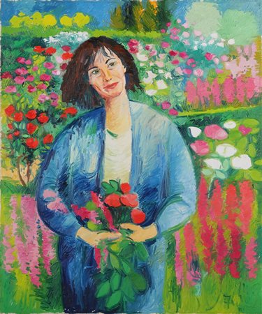 FACCINCANI ATHOS (n. 1951) Senza titolo. . Olio su tela . Cm 120,00 x 100,00....