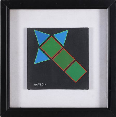 PERILLI ACHILLE (n. 1927) Roppa. . 2010. Tecnica mista su tela. Cm 20,00 x...