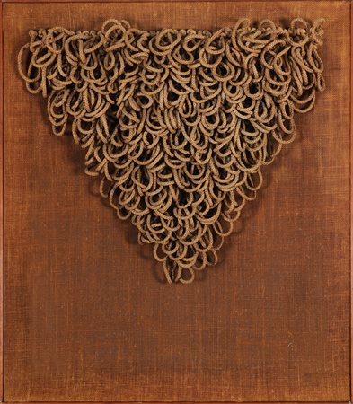 CLEMENTE JACK (1926 - 1976) Senza titolo. Tecnica mista su tela. Cm 61,00 x...