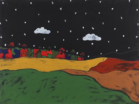 FESTA TANO (1938 - 1988) Senza titolo. . 1986. Acrilico su tela. Cm 80,00 x...