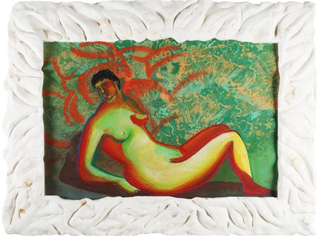 CHIA SANDRO (n. 1946) Senza titolo. . Monotipo. Cm 125,00 x 95,00. Con...