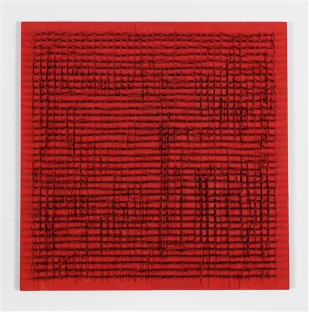 AUBERTIN BERNARD (1934 - 2015) Tableau Clouse. 1969. Chiodi su tavola. Cm...