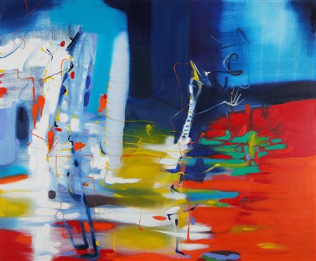 CINGOLANI MARCO (n. 1961) Il profeta. . 2002. Olio su tela . Cm 120,00 x...