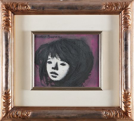 BUENO XAVIER (1915 - 1979) Bambina. . 1979. Olio su tela . Cm 25,00 x 20,00....