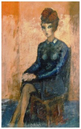 GIORGIO CASINI Pisa 1908 – Pisa 1984 Senza titolo 1965 Olio su tela cartonata...