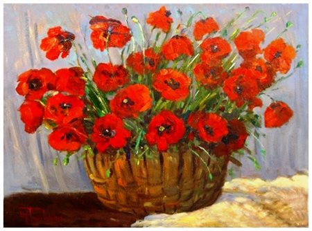 MARIO TAMBURINI Casciana Terme 1914 – Casciana Terme 1989 Senza titolo Olio...