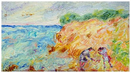 ANGELO SIRIO PELLEGRINI Livorno 1908 – Livorno 1997 Senza titolo Olio su...