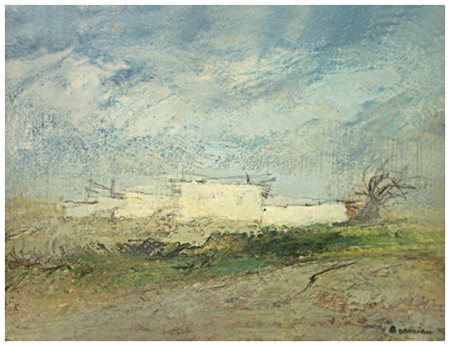 VIRIO BRESCIANI Pietrasanta 1925 – Pietrasanta 2000 Senza titolo 1990 Olio e...