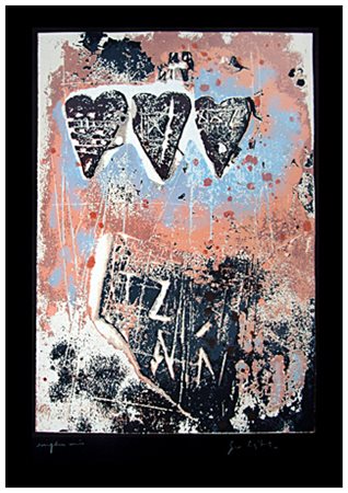 GIORGIO CELIBERTI Udine 1929 Senza titolo Serigrafia a colori es. unico....